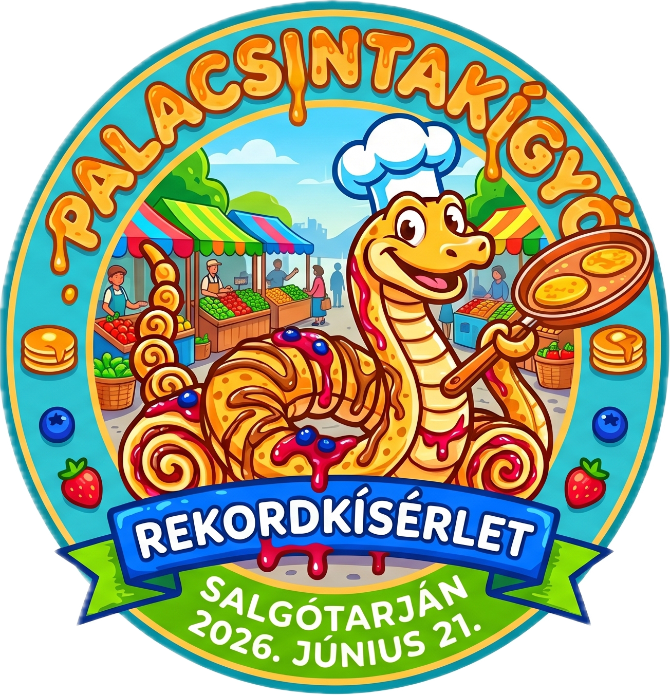 Palacsintakígyó Logó